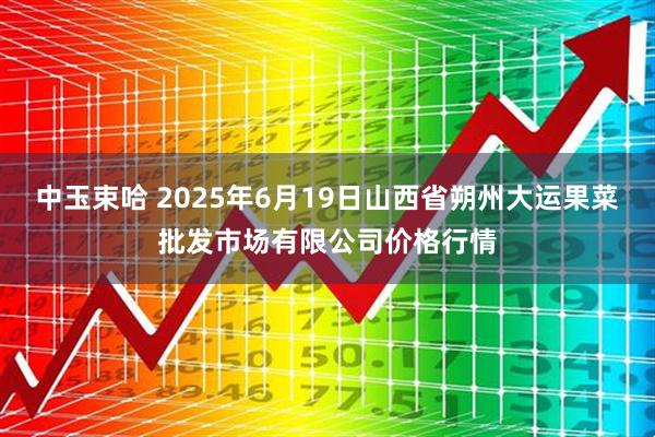 中玉束哈 2025年6月19日山西省朔州大运果菜批发市场有限公司价格行情