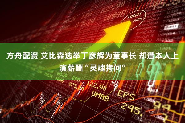 方舟配资 艾比森选举丁彦辉为董事长 却遭本人上演薪酬“灵魂拷问”